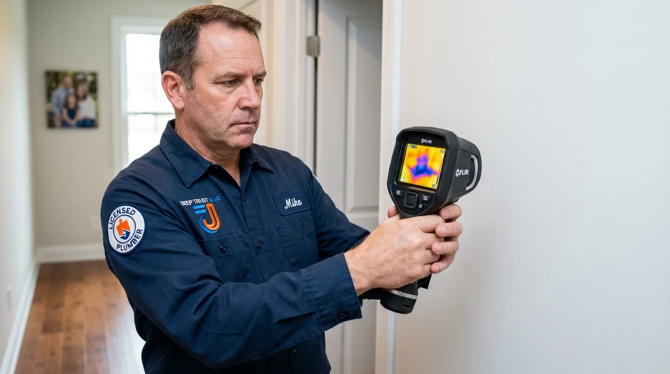 Thermal imaging leak detection by Johns Plumbing LLC in Osseo